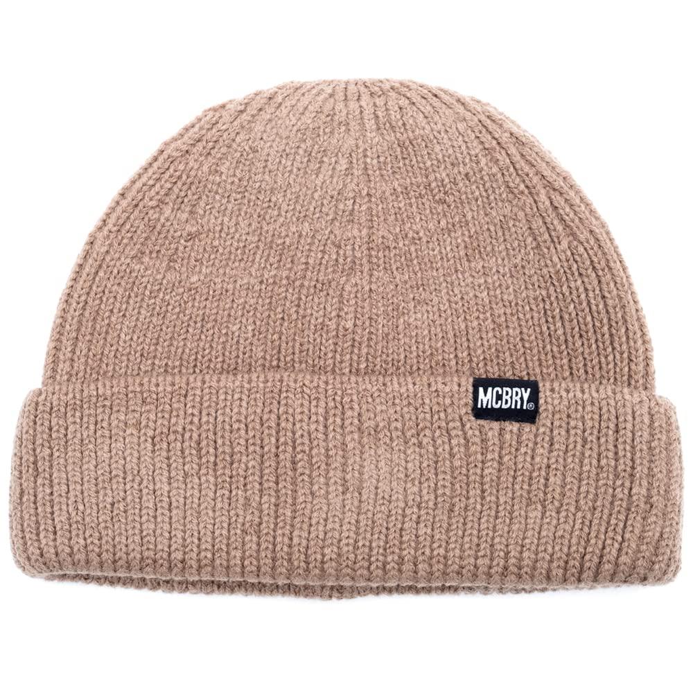 MACK BARRY MCBRY SPAN BEANIE Beanie Cap Brand Knit Hat Knit Cap Men's Women's Worn by Korean Idols Domestic Authentic Product (Cocoa)