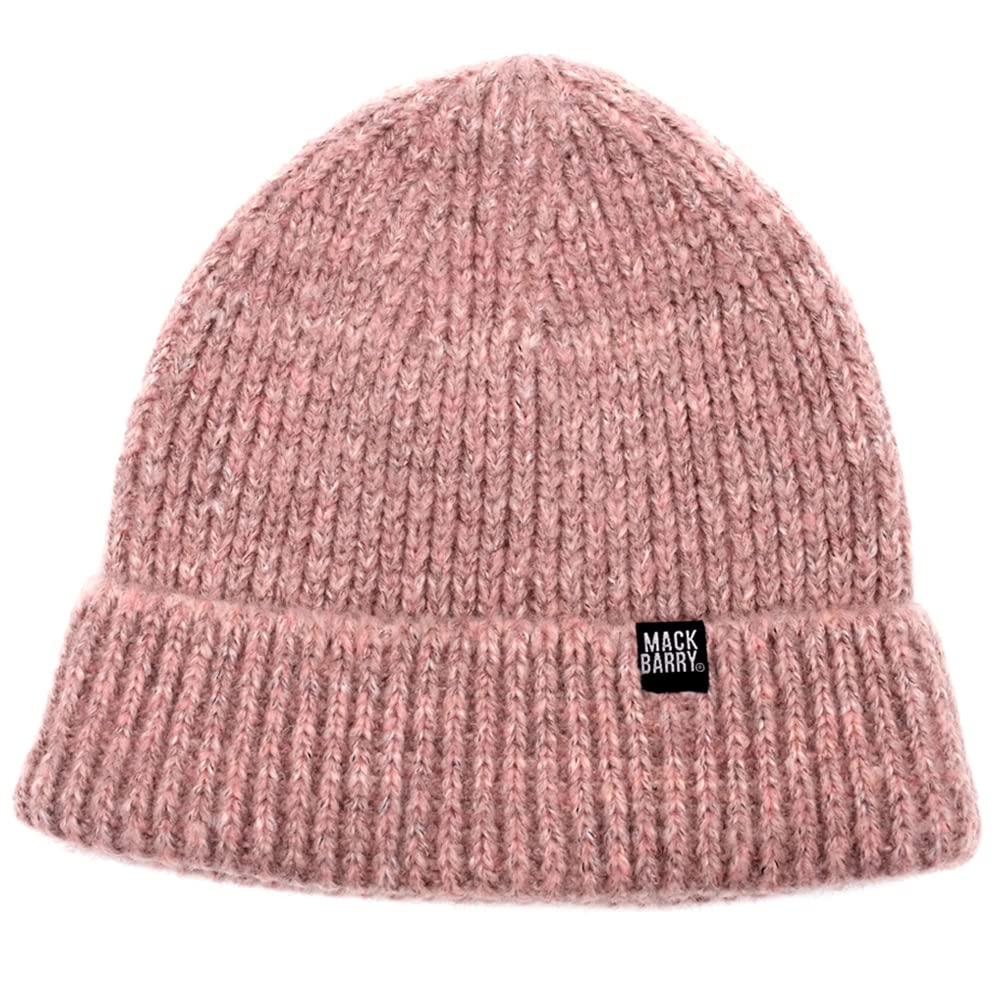 MACK BARRY ETERNAL SNOW BEANIE Worn by Korean Wave Idols Cap Brand Beanie Knit Hat Knit Cap Men's Women's Domestic Authentic Product (Pink)