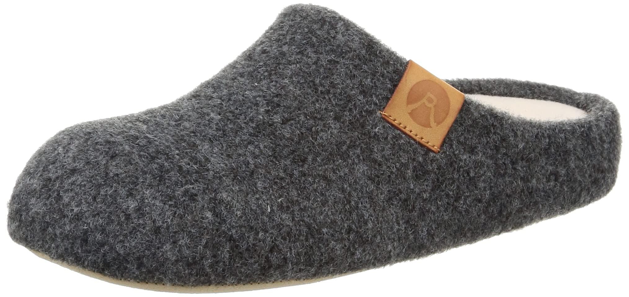 [Regetta] Slippers CHR-005 Regetta Fuyu Indoor Office Stylish Fall/Winter/Spring Easy to Walk In Easy to Wear Less Fatigue Heat Retention Antibacterial Odor Control Quiet Lightweight Fleece Material Flannel You'll Want to Match Them Room Shoes Indoor Footwear Unisex Gray 24.5 cm