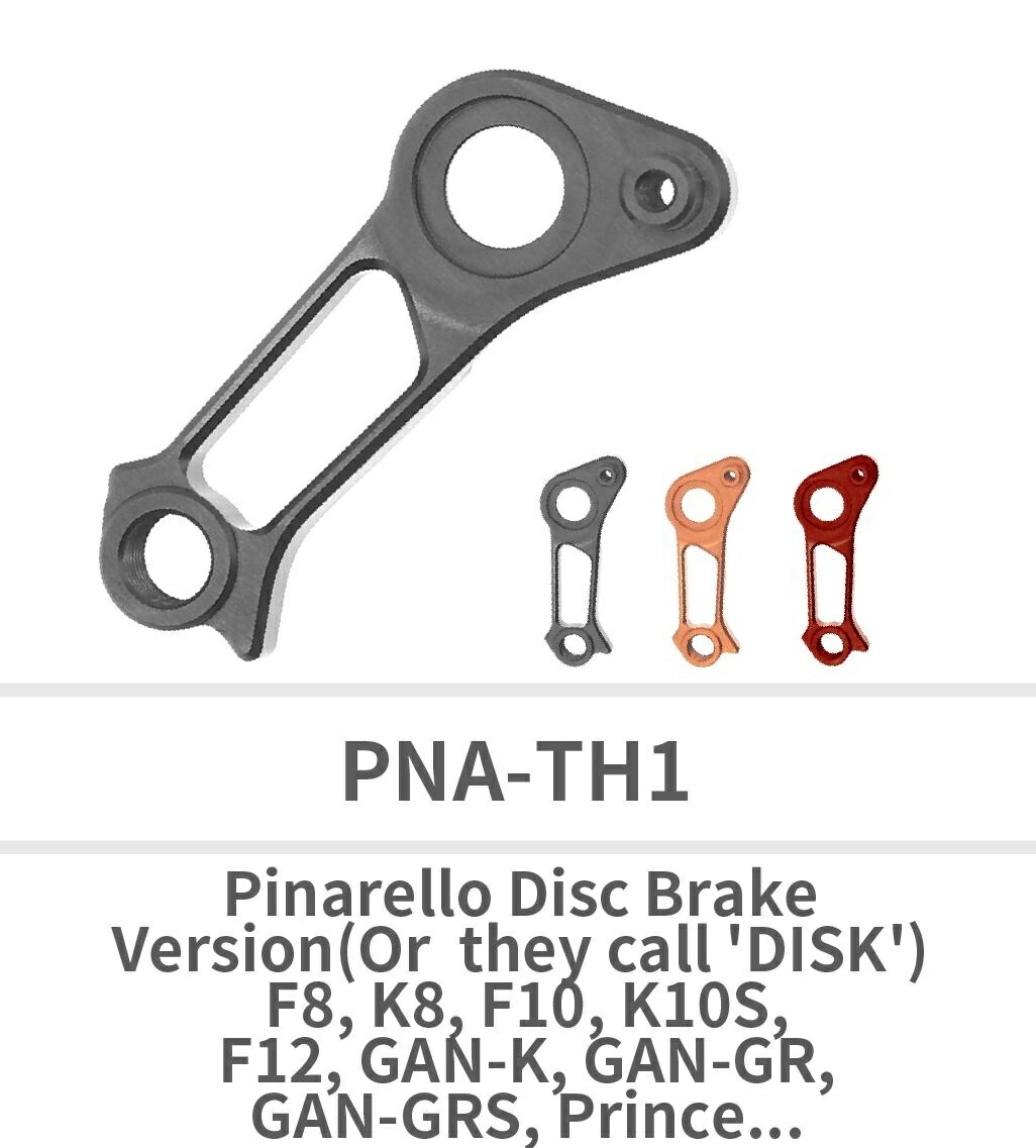 Direct Mount Derailleur Hanger PNA-TH1 for Pinarello Black Gray