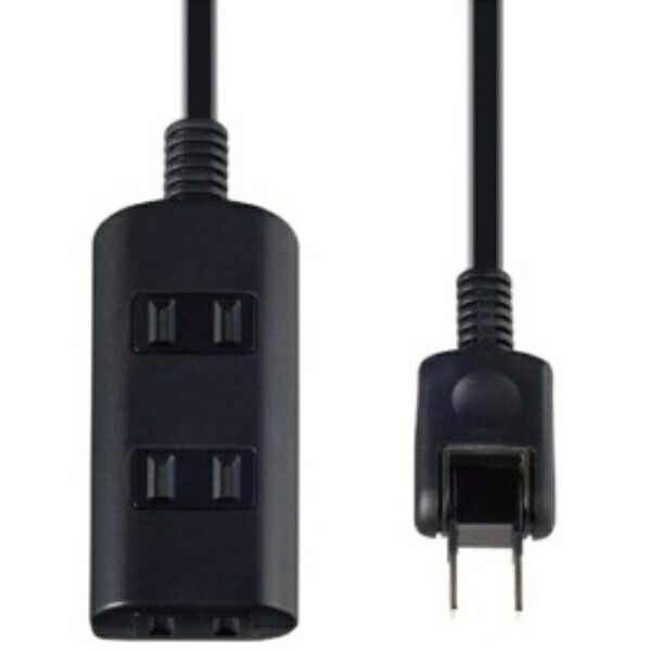 ELPA Door-Type Tap-Run Power Strip Extension Cord 125V 5m 3 Outlets Black WBT-N3050B(BK)