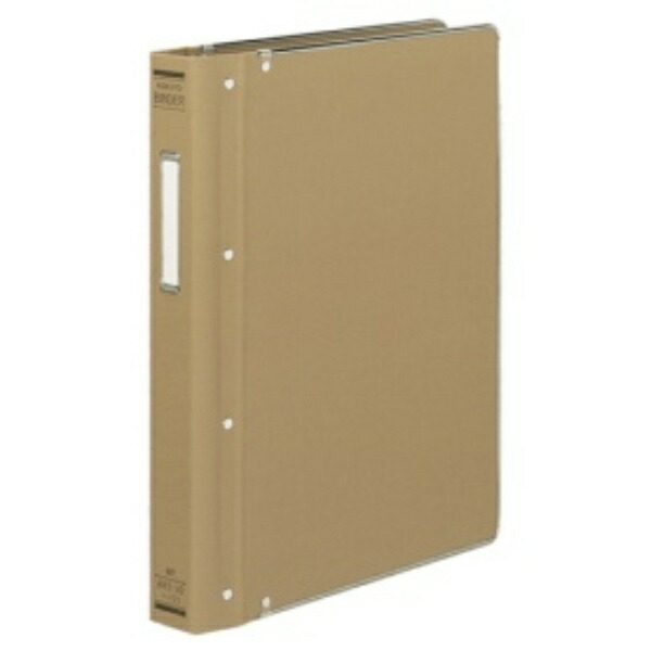 KOKUYO File Binder Cloth Cover A4 Vertical Gold Trim 30-Hole 200-Sheet Capacity HA-123Z