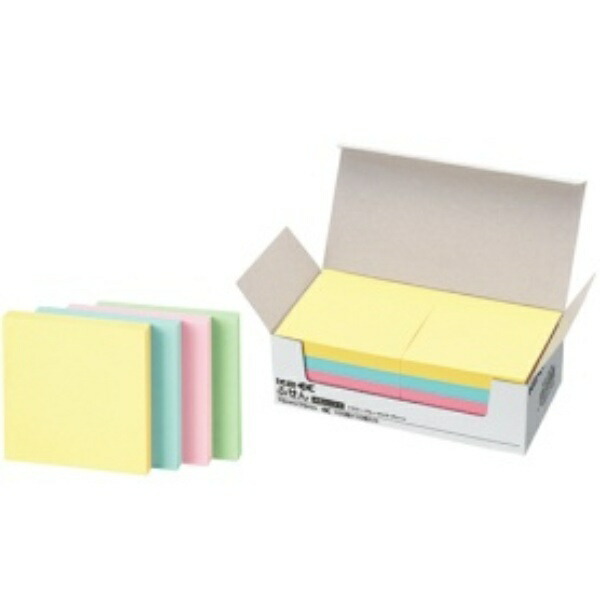 KOKUYO Post-it Notes Extra Value Pack 75mm x 75mm 100 sheets x 10 books 4-color mix K2-ME-7575
