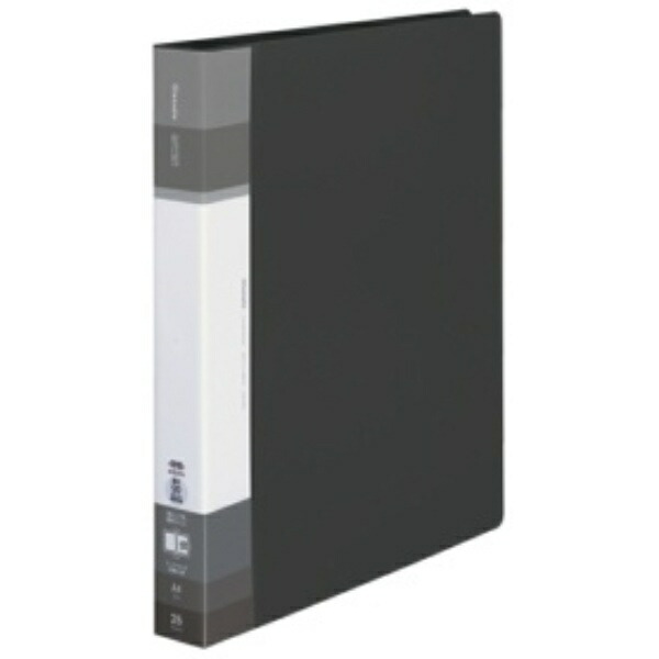 KOKUYO File Clear Book Glassel Refillable A4 Wide Black Ra-GLB730D
