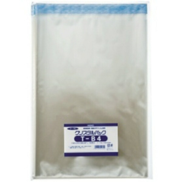 Shimojima Heiko Transparent OPP Bag Crystal Pack with Tape B4 100 Sheets T-B4 006743300