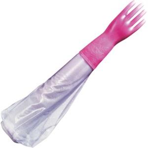 Showa Glove No.140 Thick with Arm Cover Pink M Size 1 Pair