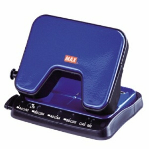 Max Punch Lightweight Hole Punch Scuba 25-Sheet Capacity 2-Hole Blue DP-25T/B