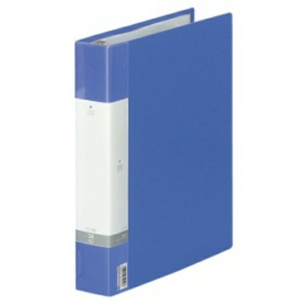 Rihitorabu File Clear Book Refillable A4 30-Hole 35-Pocket Blue 314×275×50mm G3803-8