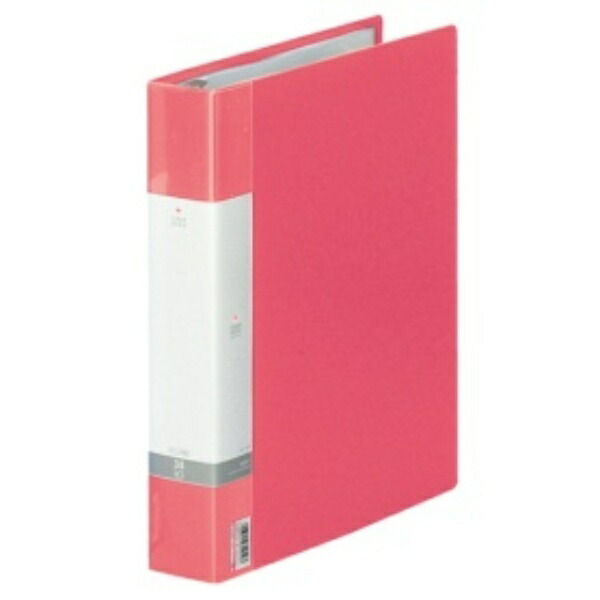 Rihitora File Clear Book Refillable A4 30-Hole 35-Pocket Red G3803-3
