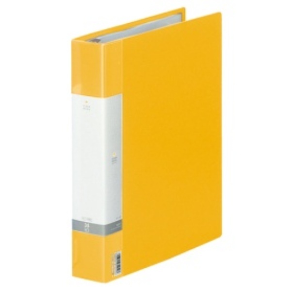 Rihitora File Clear Book Refillable A4 30-Hole 35-Pocket Yellow G3803-5