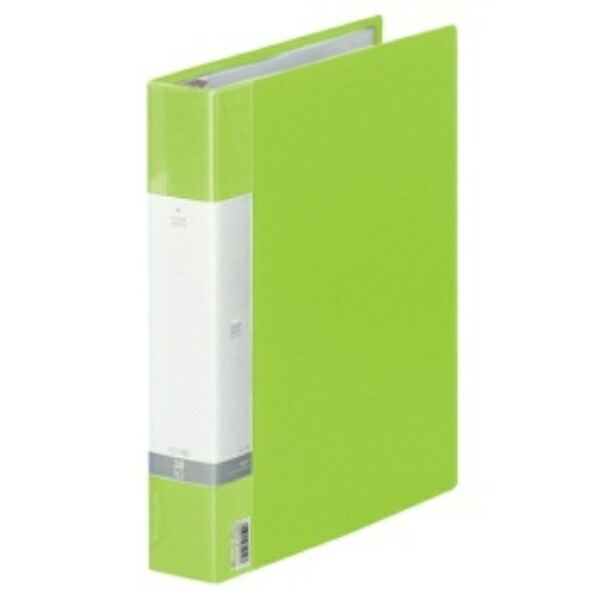 Rihitora File Clear Book Refillable A4 30-Hole 35-Pocket Yellow-Green G3803-6