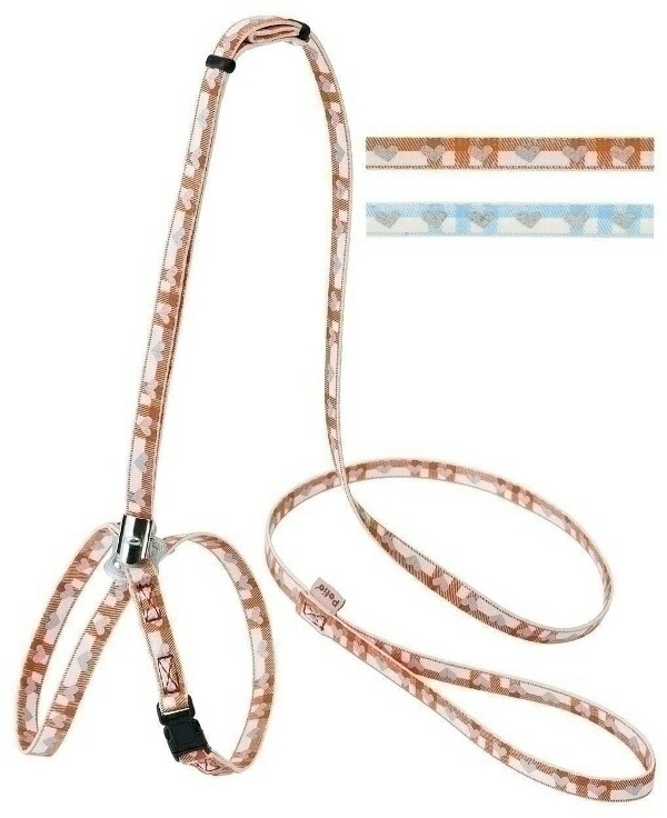 Petio Cat Harness Check Harness Lead Blue for Cats