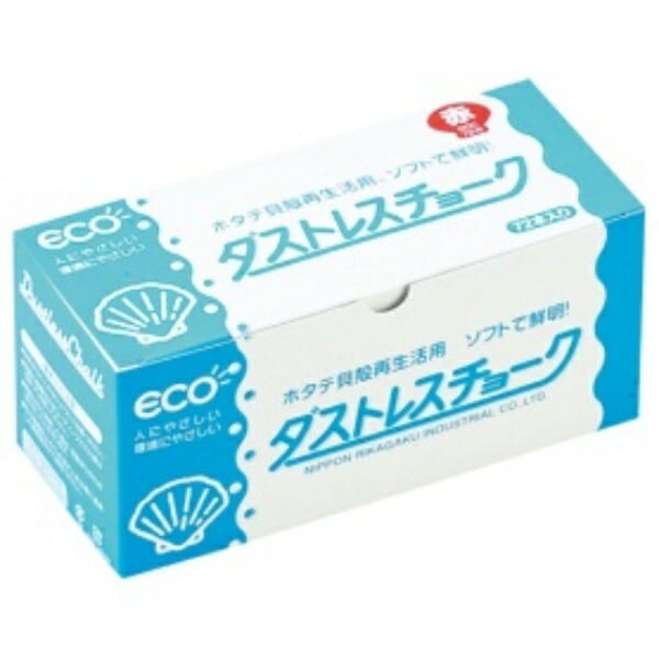 Nippon Rikagaku Dustless Chalk DCC-72-R Red 72 Pieces
