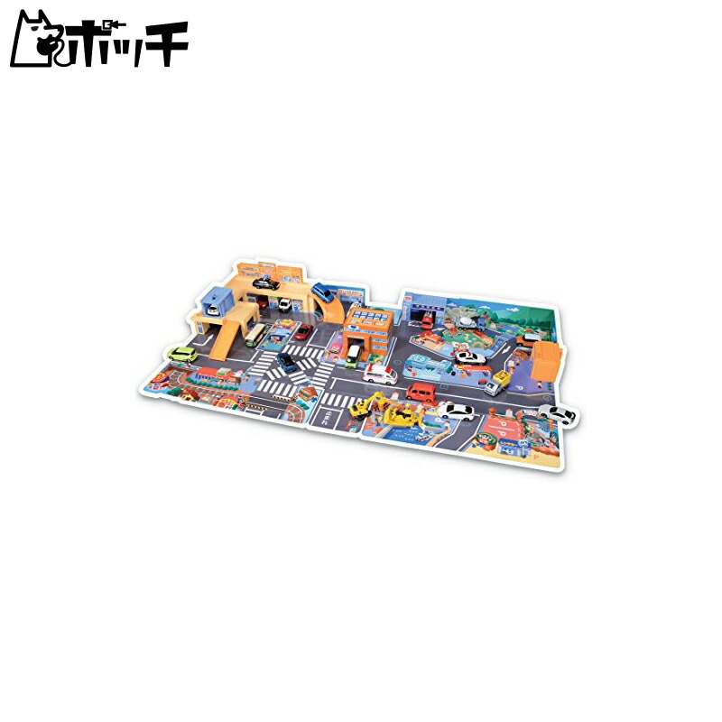 TAKARA TOMY ‘TOMICA Easy Cleanup! Busy Sound Town’ Mini Car Toy unisex Ages 3+ Toy Safety Standard Compliant ST Mark Certified TOMICA