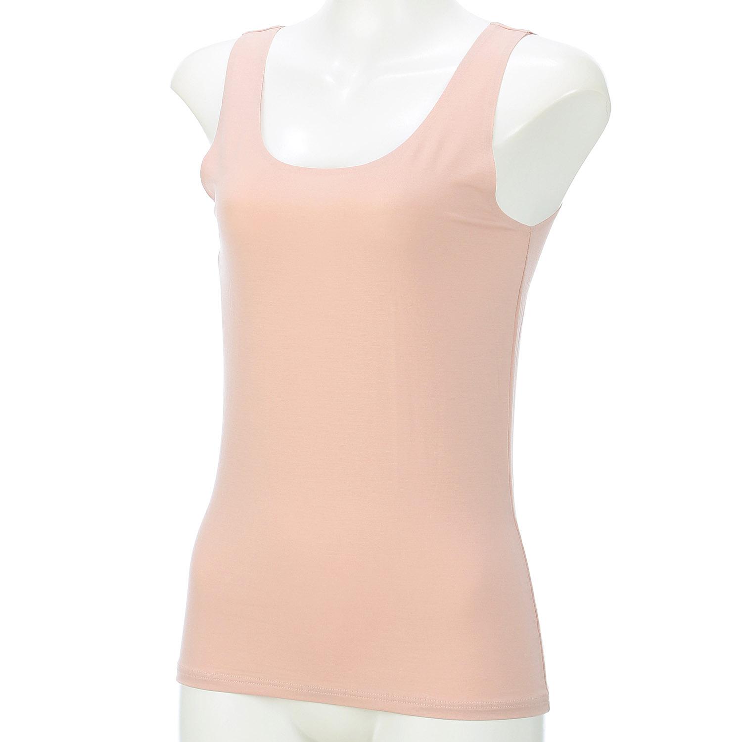 [ASTIGU] Casual Tank Top - Less See-Through, Less Noisy 47511RK Women's Pink Ochre