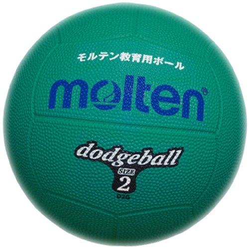 Molten Dodgeball Rubber Size 2 Ball Green D2G