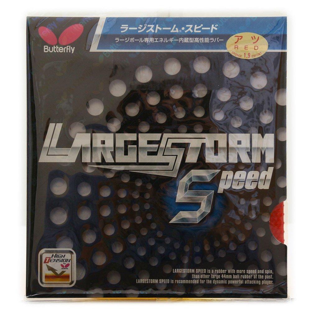 Butterfly Table Tennis Rubber Large Storm Speed Large Ball Tension (Speed) 00400 Red Thick