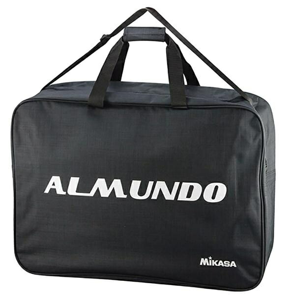 MIKASA Ball Bag M Size Volleyball Soccer 6-Ball Capacity Black (Features ALMUNDO Logo) AC-BGM60-BK-ALMD