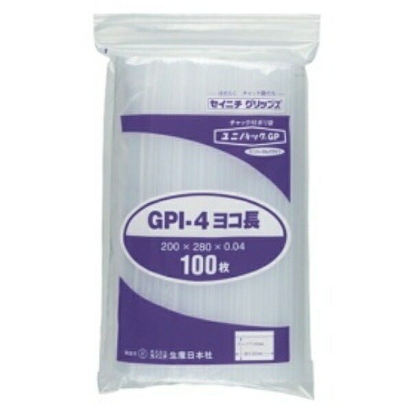 Produced by Nippon Co., Ltd. Unipack GPI-4 Landscape Orientation 0.04 × 200 × 280 mm 100 sheets per pack Transparent