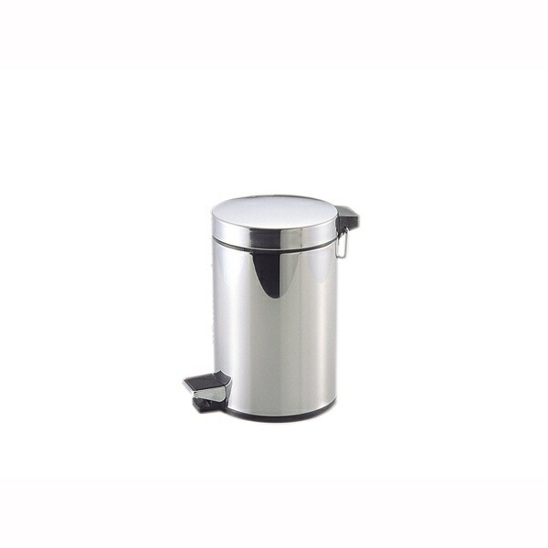 Pearl Metal Wacoat Trading Trash Can with Lid Stainless Steel Pedal Bin 3L Calis2 H-2283