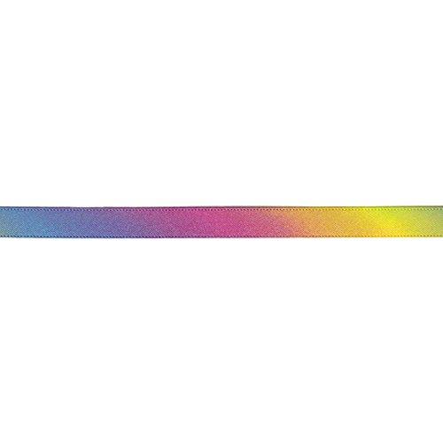 Konishi Ribbon Rainbow Pattern Double Satin Ribbon 9mm Width × 30m Roll KR3571-9MM-0