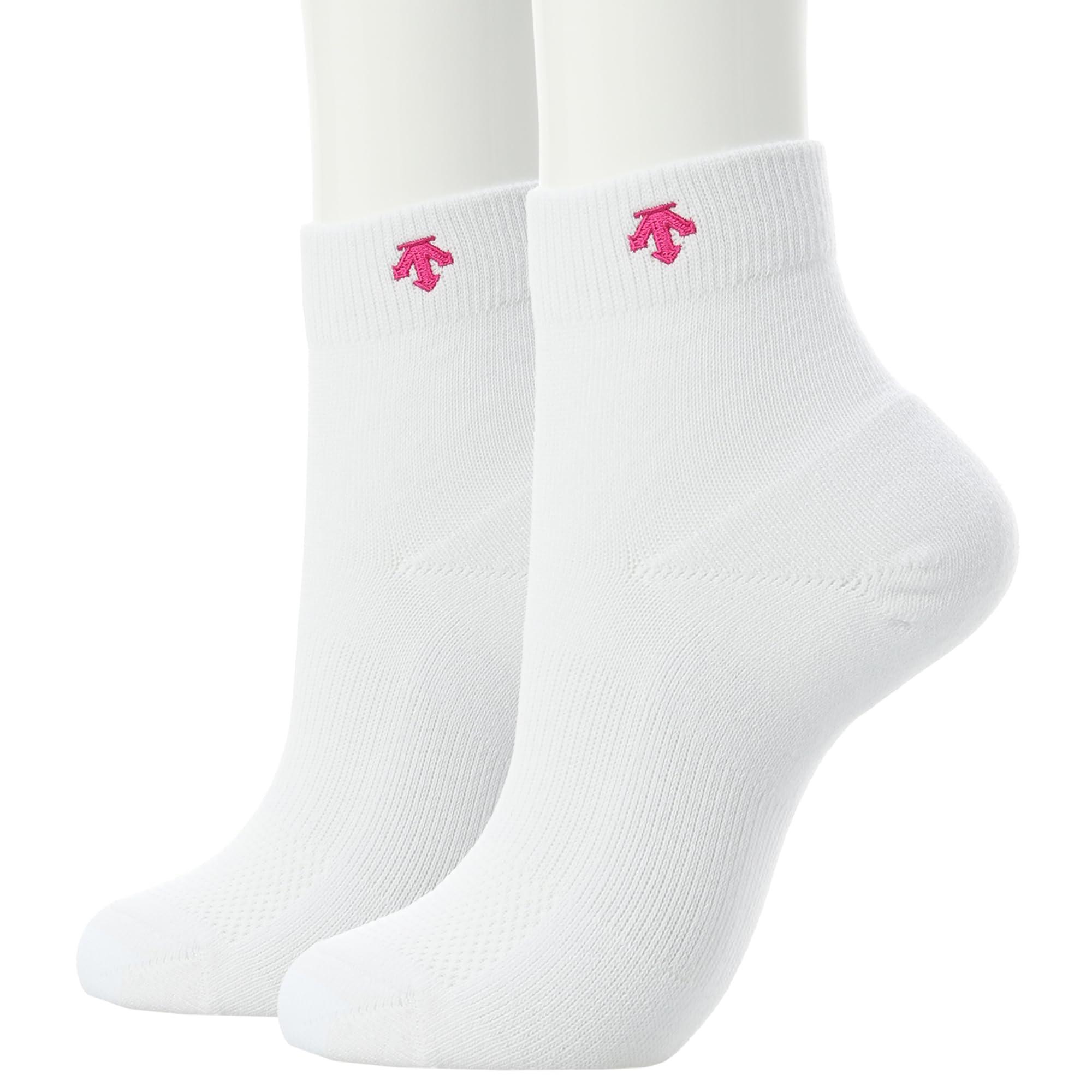 [Descente] Socks 2-Pair Set Volleyball Antimicrobial Odor Control Classic Men's Women's Unisex Practice WMZ(DVB-9136S2) 23.0-25.0 cm