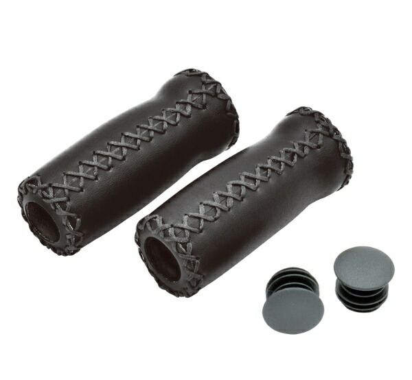 Velo Bicycle Grips [Barrel-Shaped Grips] Black 92mm Pair VLG-617-2A Small