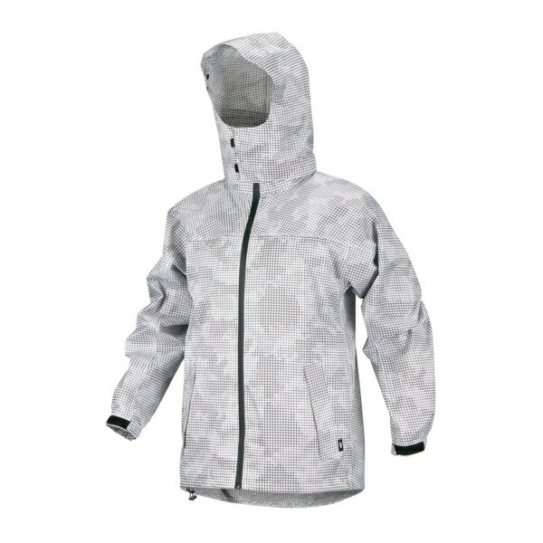 [Piraku] Rain Suit Rain Shaker Rotating Hood Breathable Waterproof White M