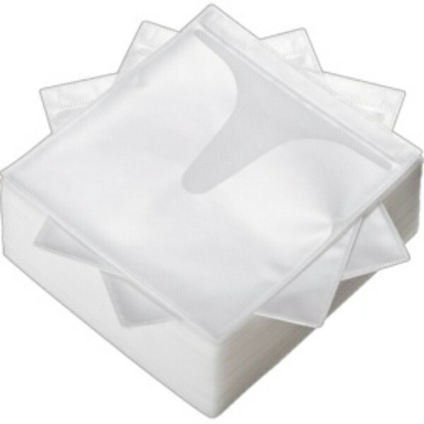 Sanwa Supply DVD/CD Non-Woven Fabric Case (White) 100-Pack FCD-FN100WN