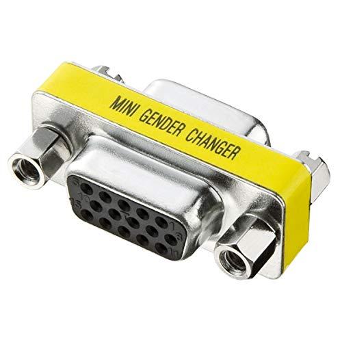 Sanwa Supply Gender Changer (Mini D-sub 15-pin Female-to-Female) ADHD15S-FFK