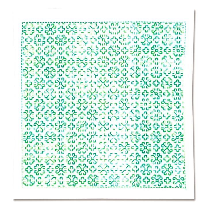 Olimpas Silk Sashiko Kit: Flower Dishcloth - Marguerite SK-359