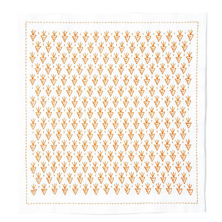 Olimpas Silk Single-Stitch Flower Dishcloth Warm and Cozy Carrot 405 Orange