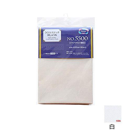 Embroidery Fabric Olympus No.5500 Jabacross Fine Weave Cut Fabric 50×90cm 11 Count