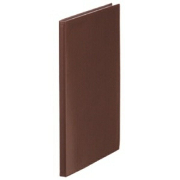 King Jim Clear File Leather Fest Synthetic Leather 20-Pocket A4 Vertical Brown 1931LF-BR