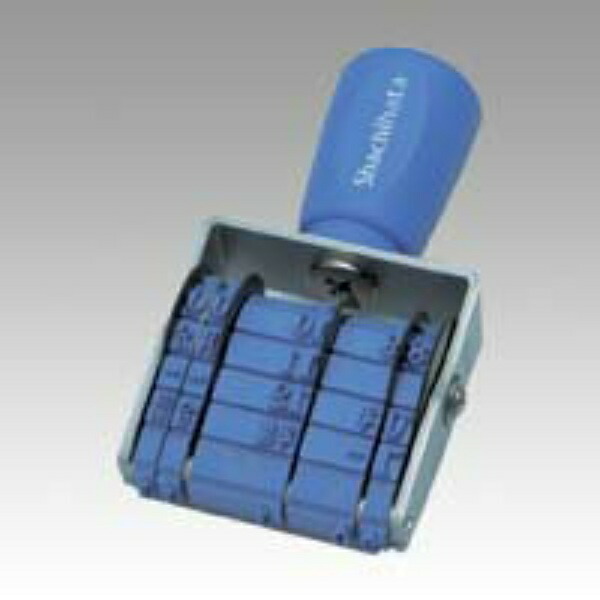 Shachihata Stamp Rotating Rubber Stamp Western-Style Flying Date No. 4 Imprint Size Approx. 34×5 mm Mincho Typeface