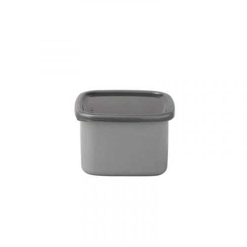 Noda Enamel +Gray Square M with Seal Lid