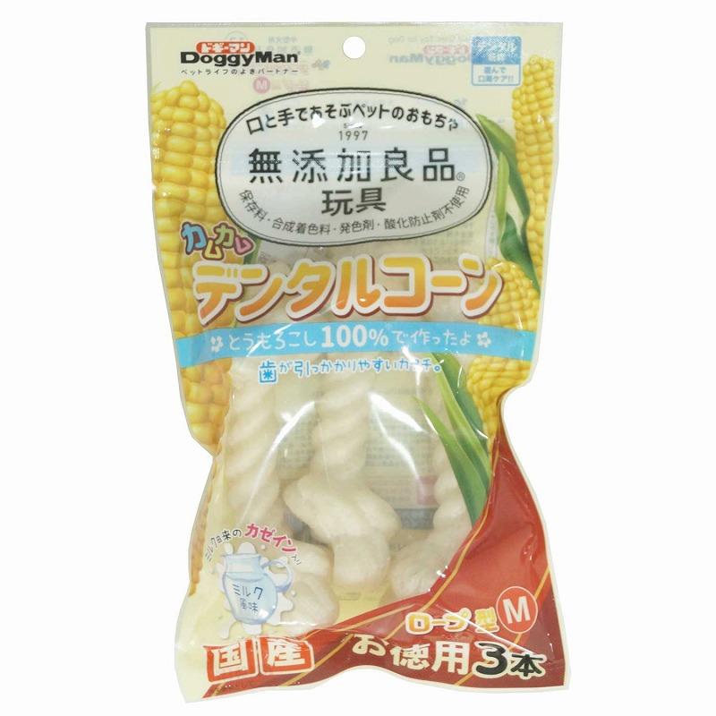 Doggyman Additive-Free Premium Kamkam Dental Cone Rope Type M Milk Value Pack 3-Pack