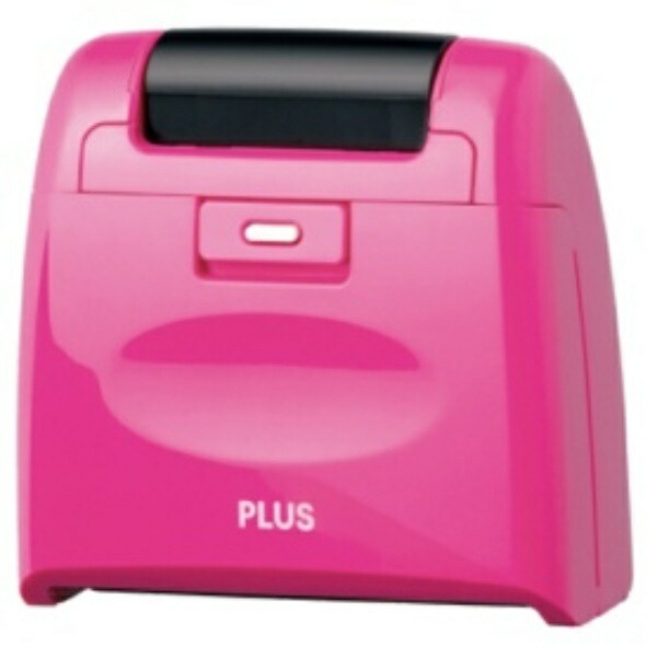 PLUS Personal Information Protection Stamp Roller Eraser Wide Pink IS-510CM 38-133