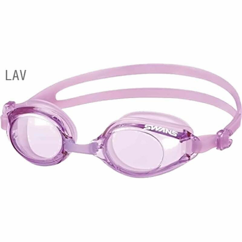[Swans] Made in Japan Swimming Goggles SW-46re LAV Lavender Fitness Adult Size Large Lens Antibacterial Cushion