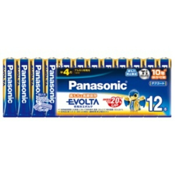 Panasonic Evolta AA Alkaline Batteries 12-Pack LR6EJ/12SW