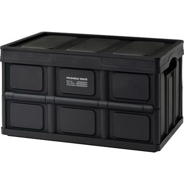 ＜Higashitani＞ Foldable Crate LFS-39BK W52.5×D35.5×H29.5