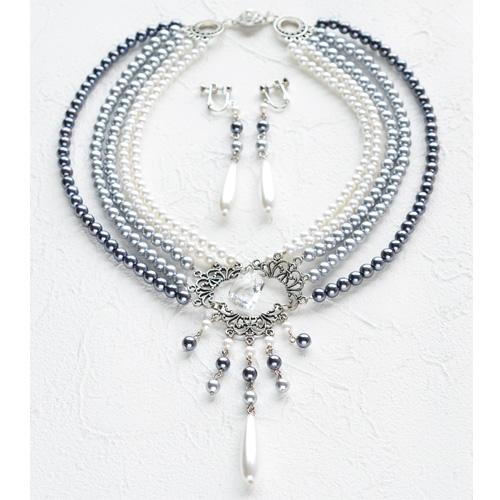 MIYUKI Bead Kit Party Accessories Necklace Earrings Blue Moon BFK-414