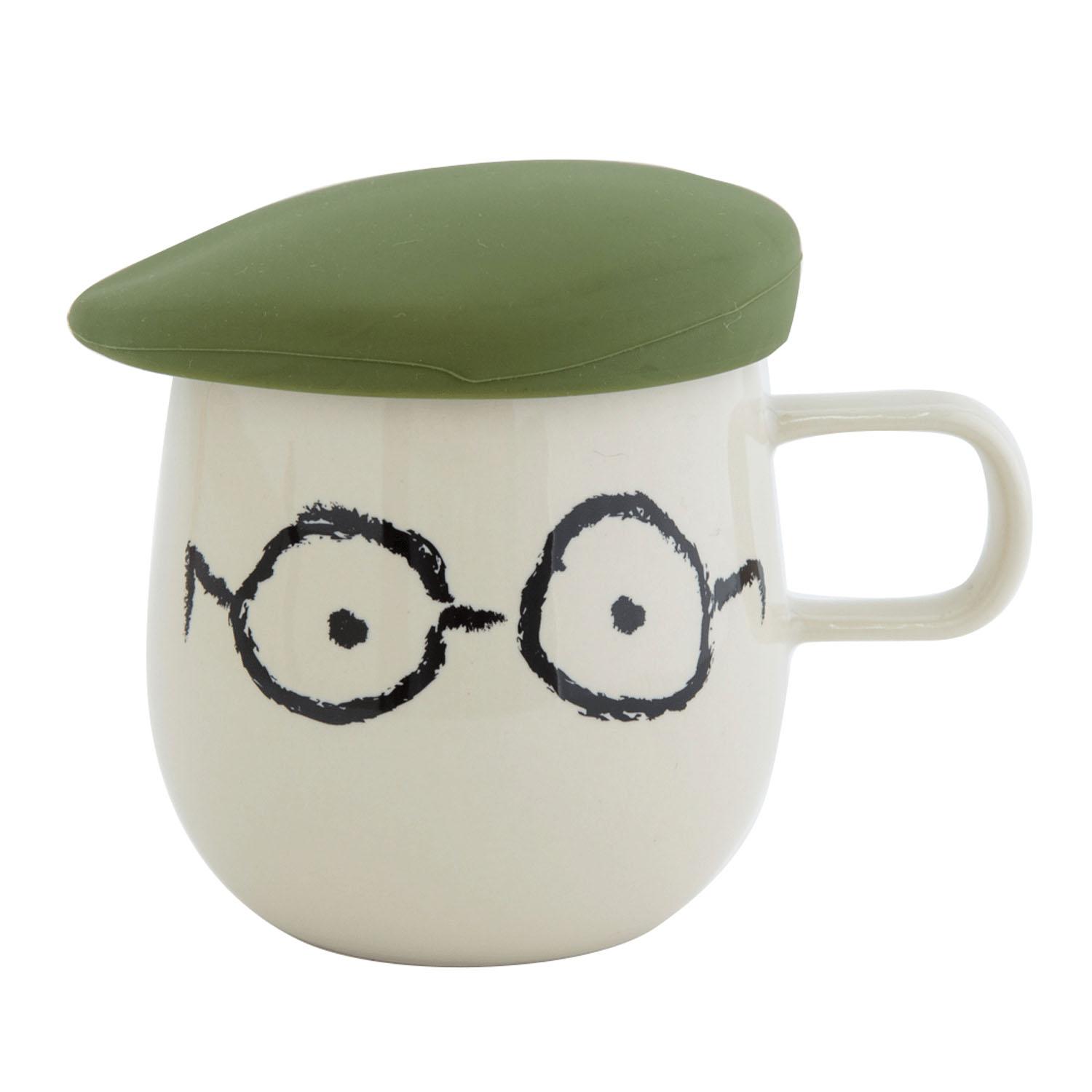 All Members Lidded Mug - Moss Green