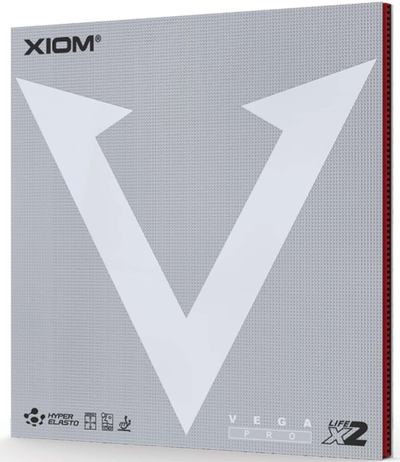 XIOM Table Tennis Rubber Back Soft Vega Pro Red 1.8 10411