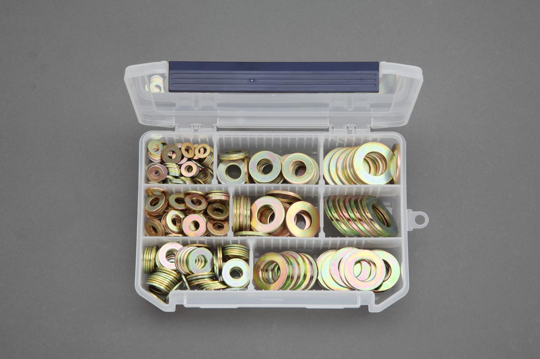 M6–M20 Flat Washer Set (Chrome-Plated)