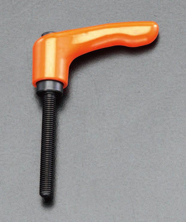 M10x40mm Male Thread Clamp Lever (Orange) Orange A:80, B:54.5, G:16