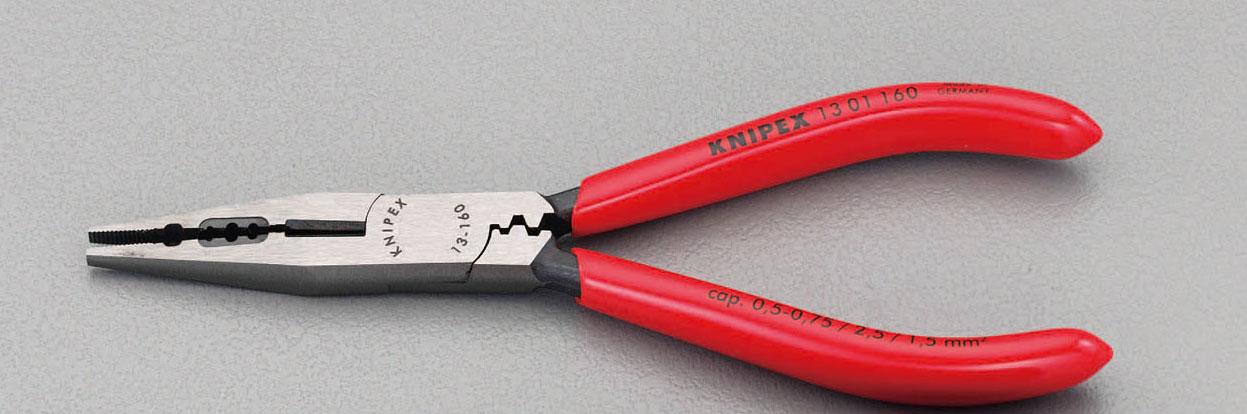 ESCO 160mm Hole-Type Radio Pliers (Crimping Function) EA537PC-160