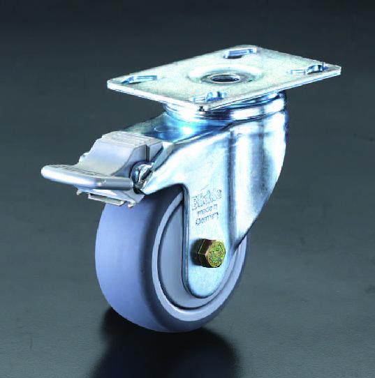 100mm Swivel Casters with Covers and Rear Wheel Brakes EA986GQ-2