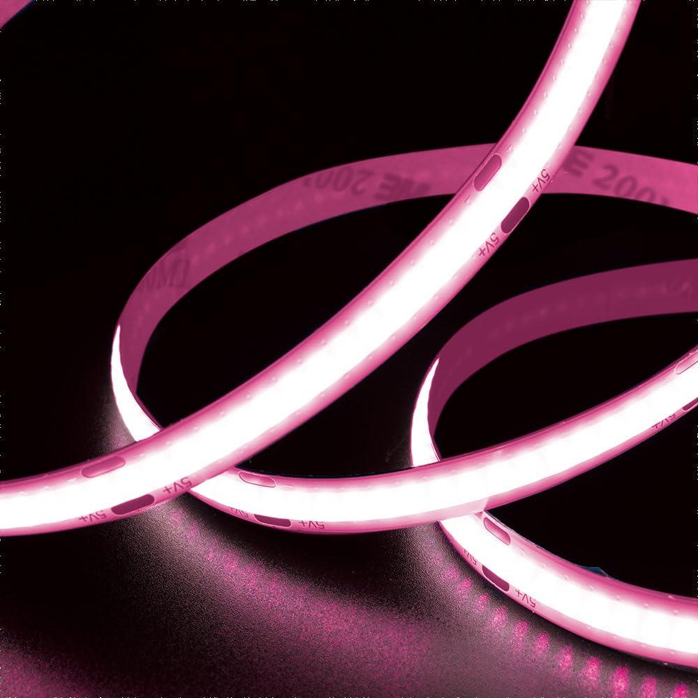 JTT USB Tape COB Light Indoor Use 1m Pink COBTP1M-PK