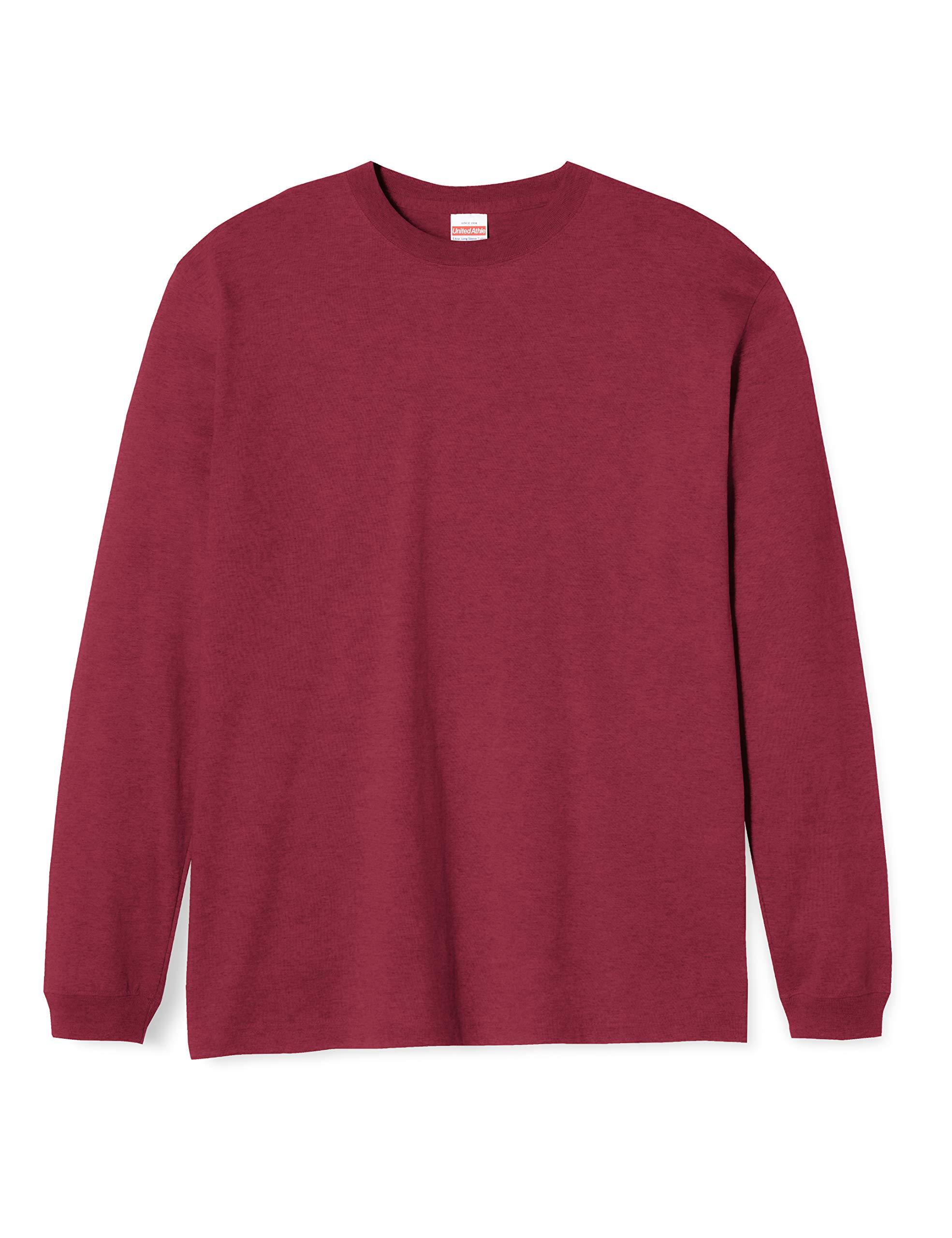 [United Athle] 5.6 oz Long-Sleeve T-Shirt (1.6-inch Rib) 501101 [Men's] 072 Burgundy M